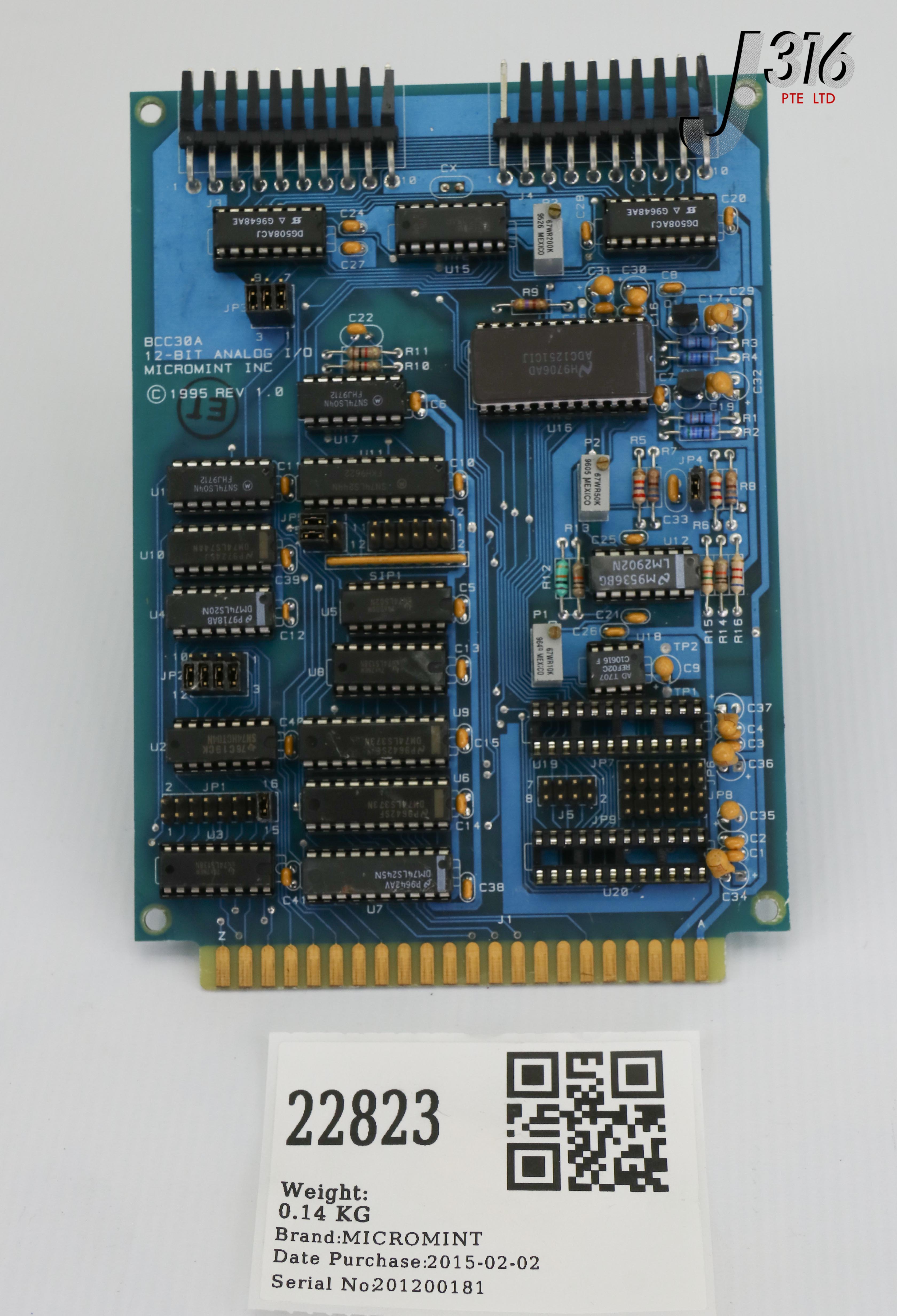 PP「P」 22823 MICROMINT PCB, 12-BIT ANALOG I/O BCC30A | eBay